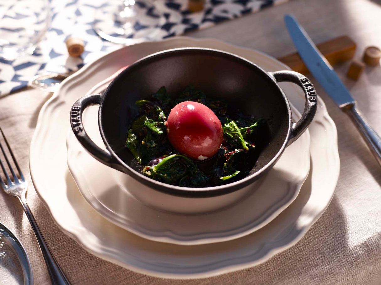 Staub Cast Iron 0.5-qt Baby Wok - Matte Black