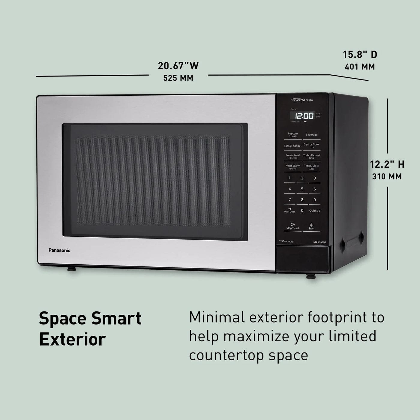 Panasonic 1.2 Cu. Ft. 1250W Inverter Microwave Oven - Certified Refurbished