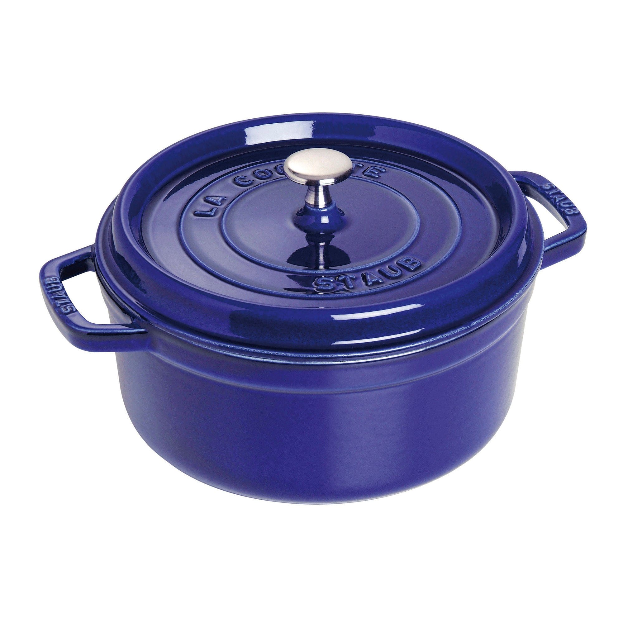 Staub Cast Iron 2.75-qt Round Cocotte, Dutch Oven - Dark Blue