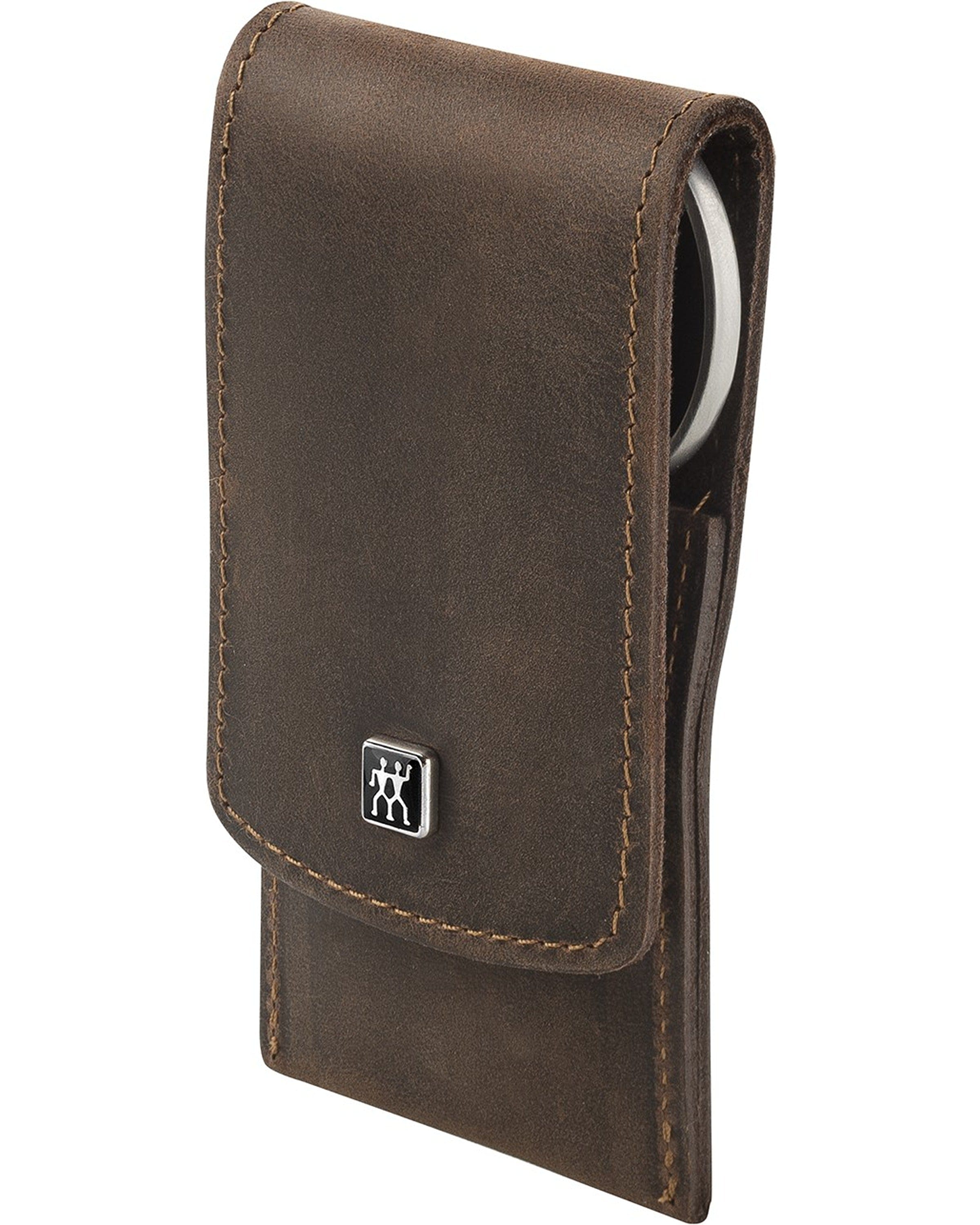 Zwilling Beauty Twinox 4-pc Manicure Set with Brown Leather Case