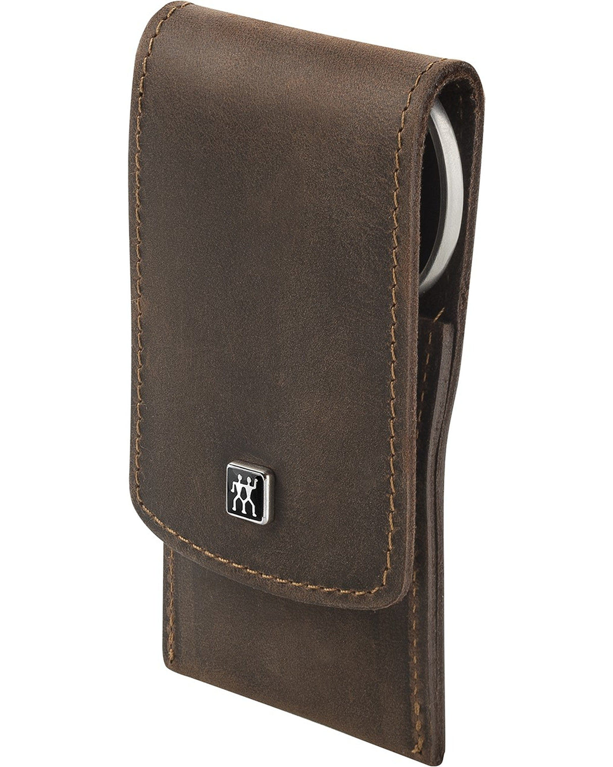 Zwilling Beauty Twinox 4-pc Manicure Set with Brown Leather Case