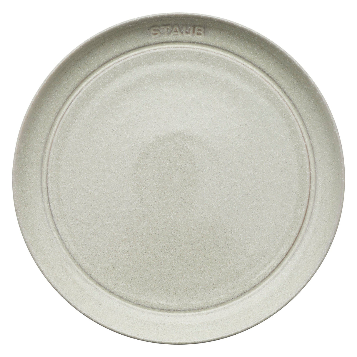 Staub Ceramic Dinnerware 4-pc 9-inch Salad Plate Set - White Truffle