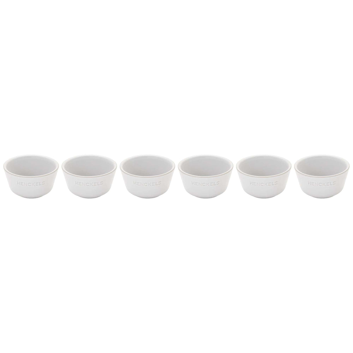 Henckels Ceramic 6-pc Round Ramekin Set - White