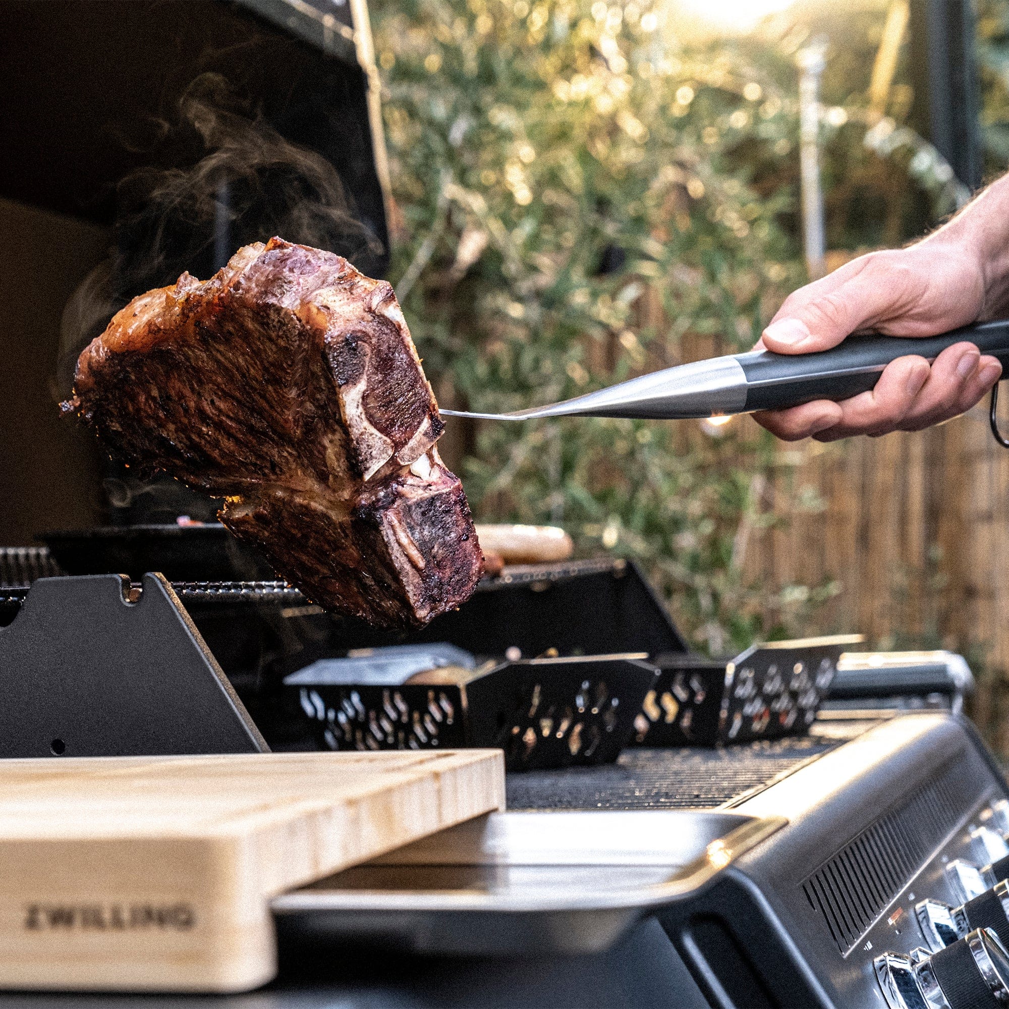 Zwilling BBQ+ 16-inch Triple-Rivet Stainless Steel Grill Meat Fork