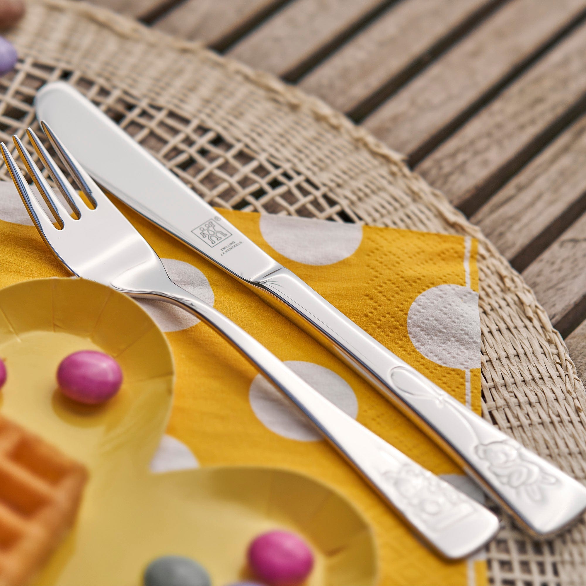 Zwilling Twin Kids Teddy 4-pc 18/10 Stainless Steel Flatware Set