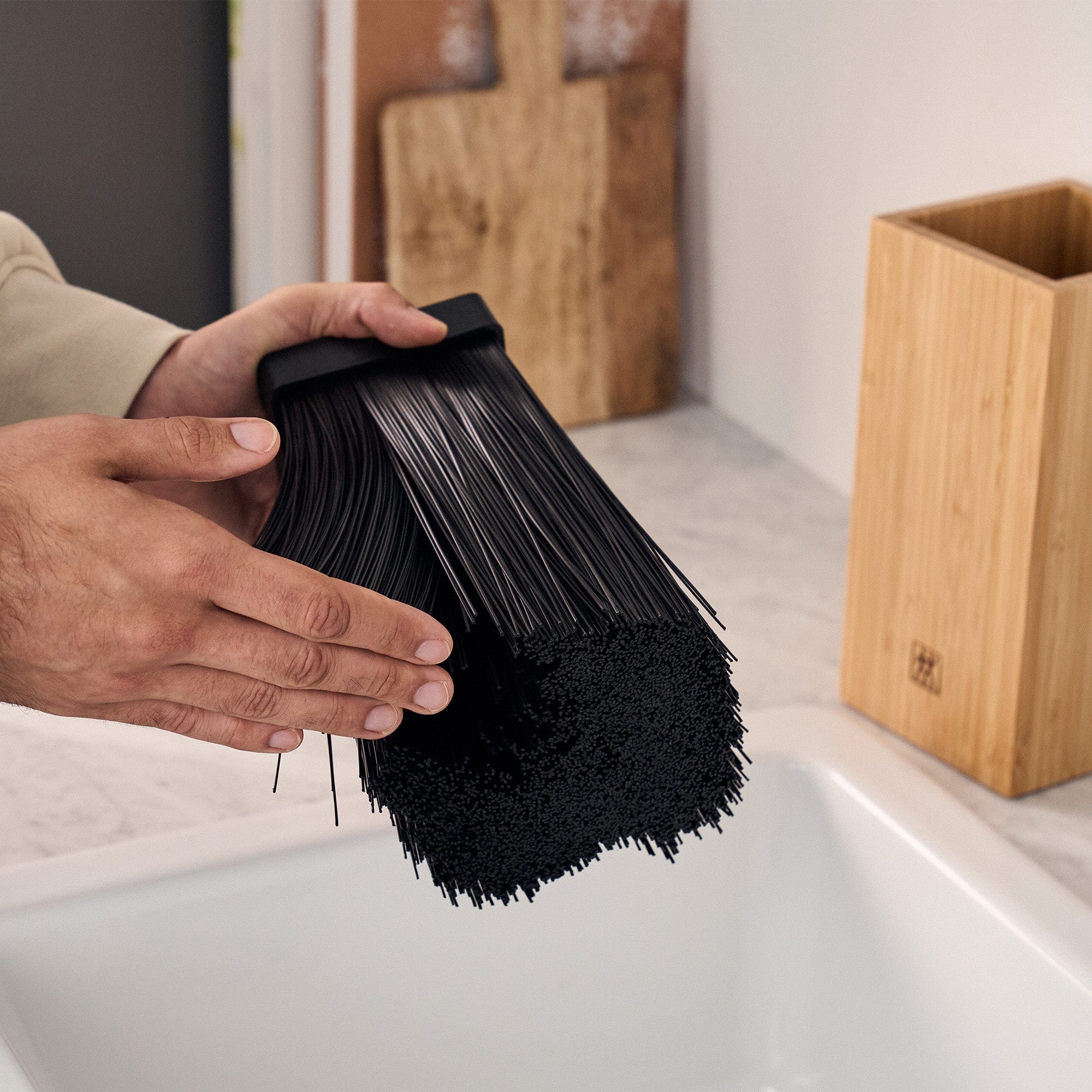 Zwilling Bamboo Bristle Knife Storage Block
