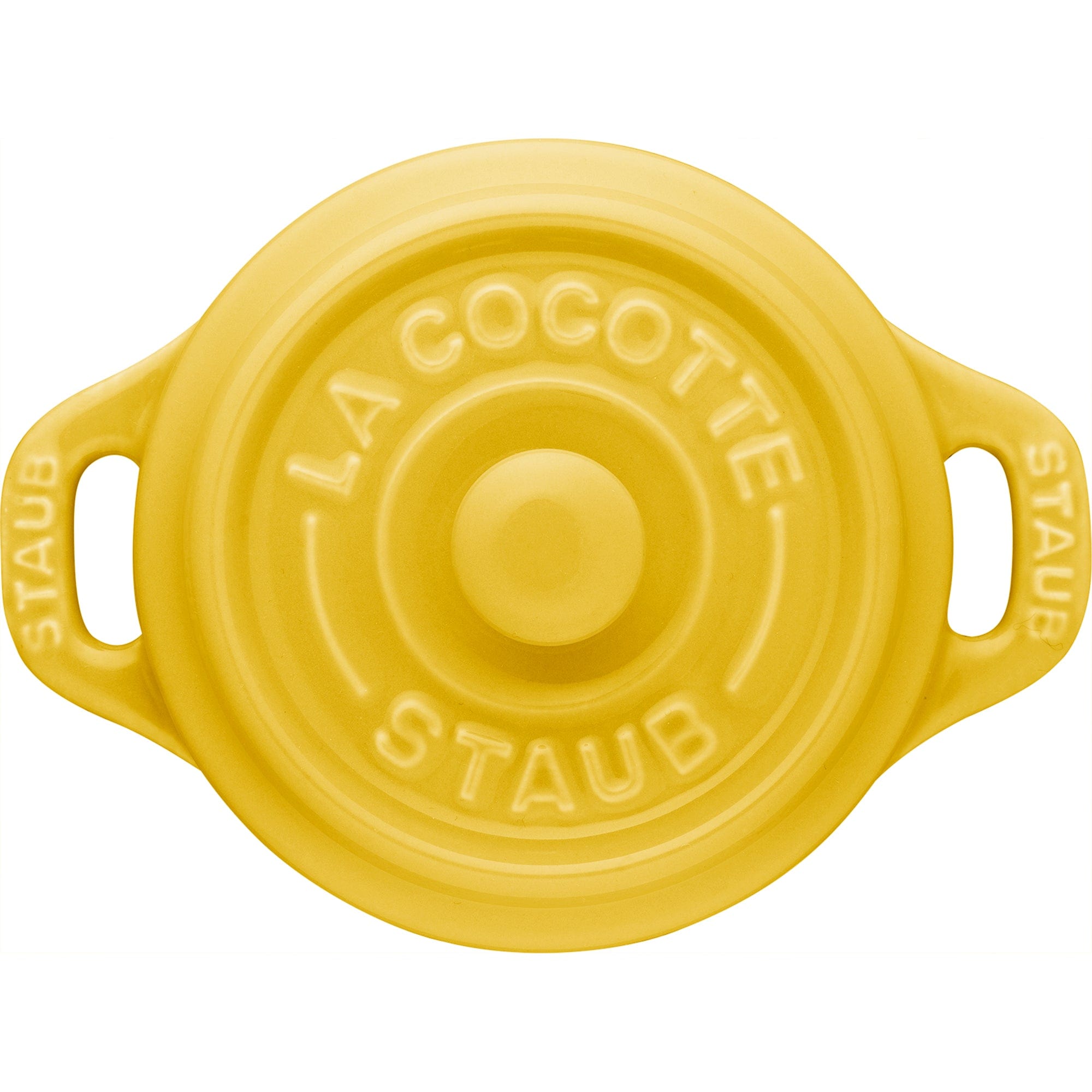 Staub Ceramic 3-pc Mini Round Cocotte Set - Citron