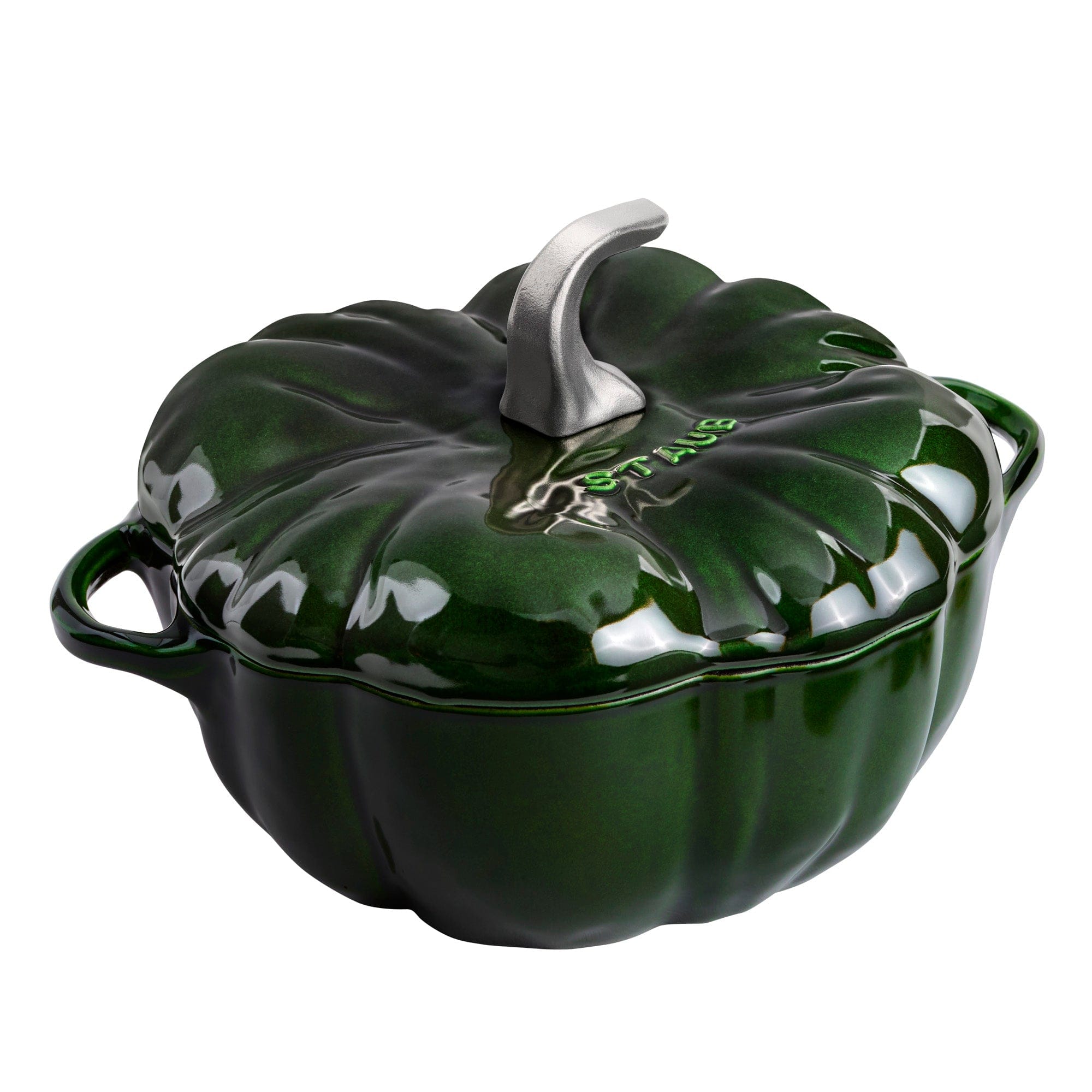 Staub Cast Iron 3.5-qt Pumpkin Cocotte with Stainless Steel Knob - Bas