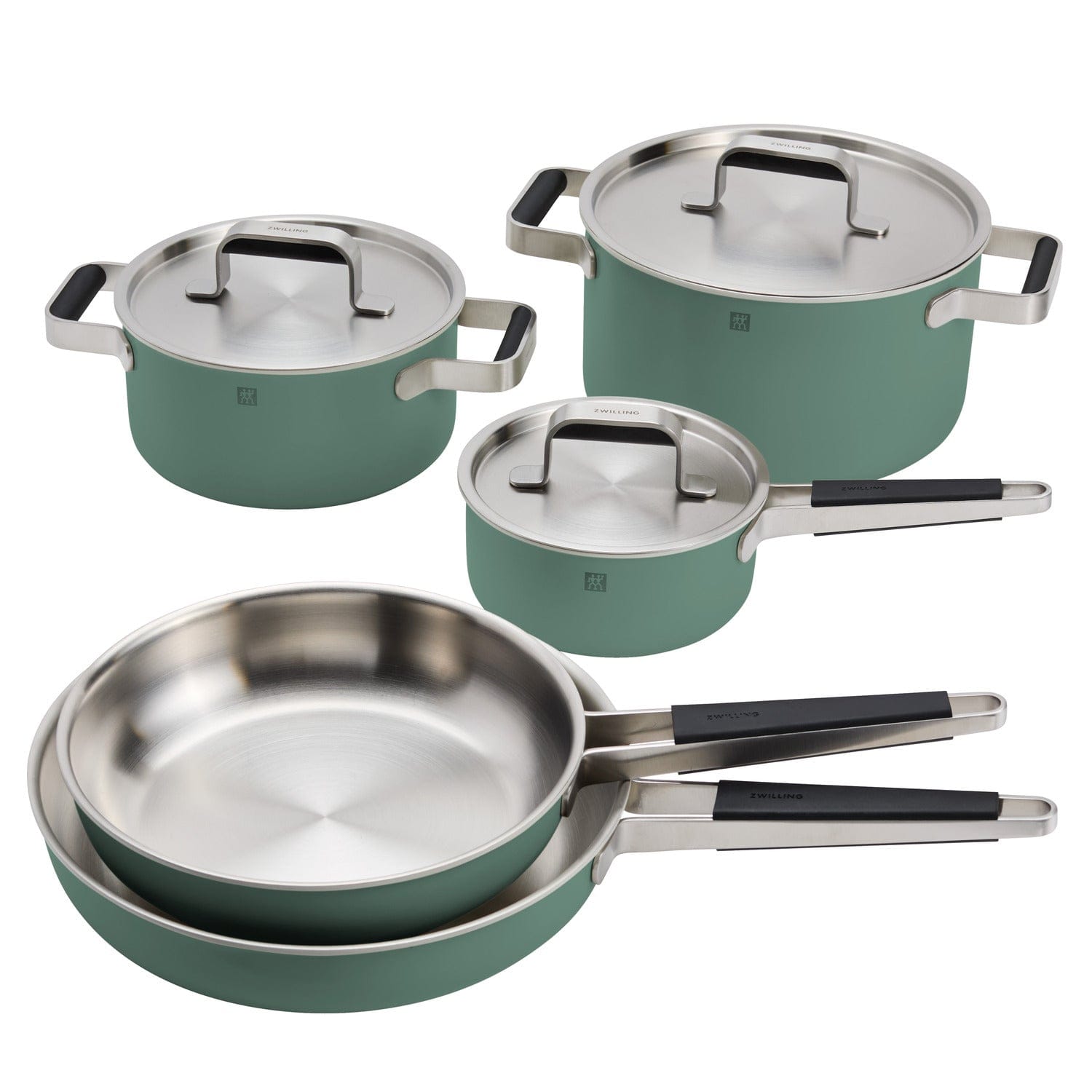 Zwilling Pure 8-pc Stainless Steel Cookware Set, Green