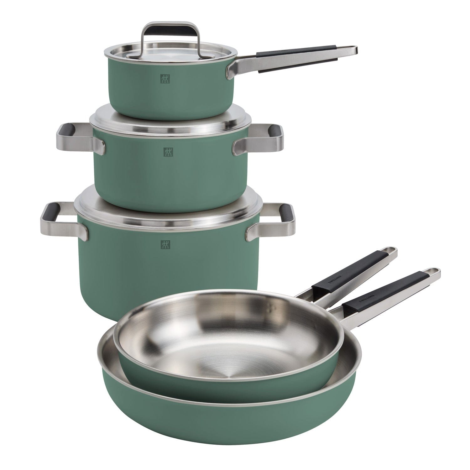 Zwilling Pure 8-pc Stainless Steel Cookware Set, Green