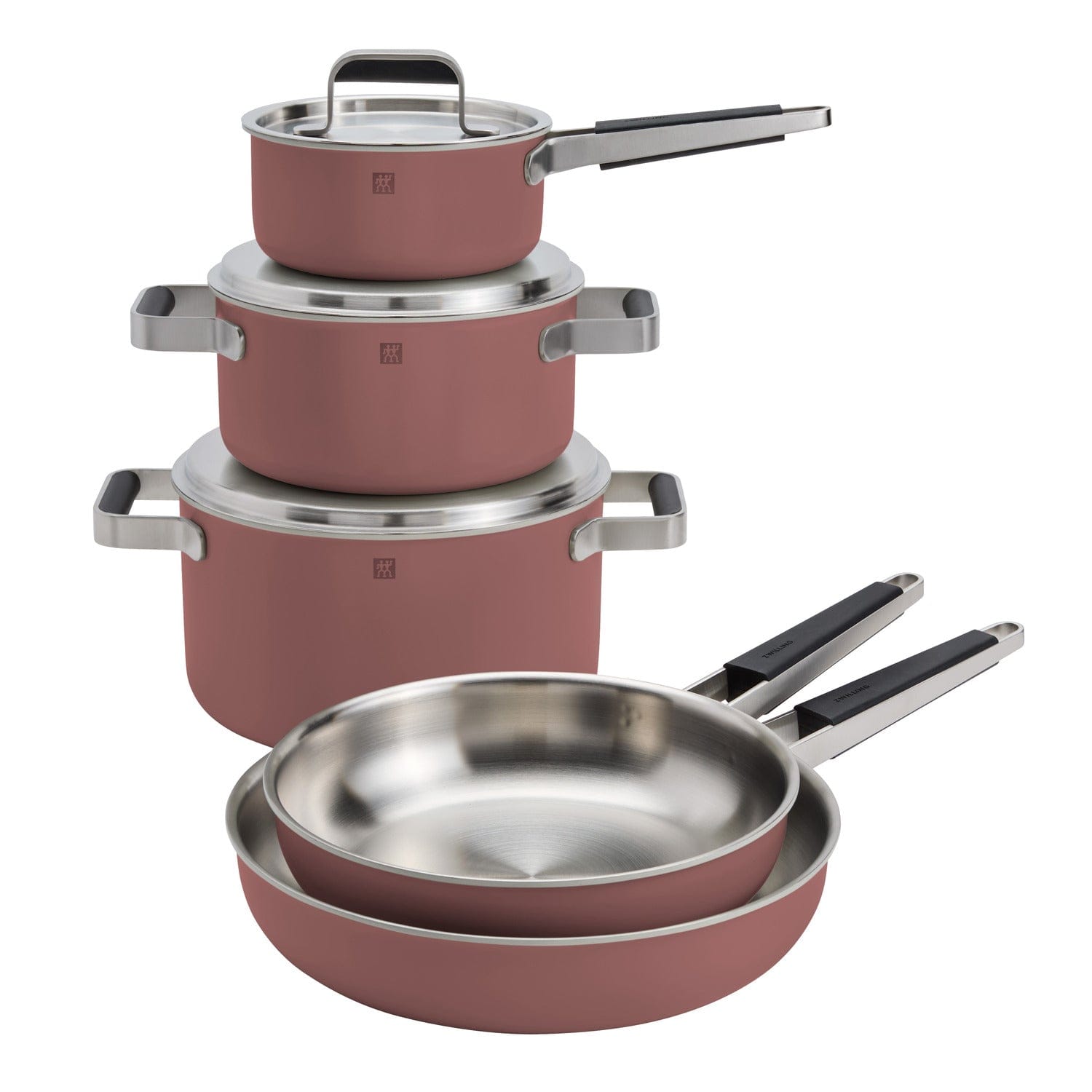 Zwilling Pure 8-pc Stainless Steel Cookware Set, Rose