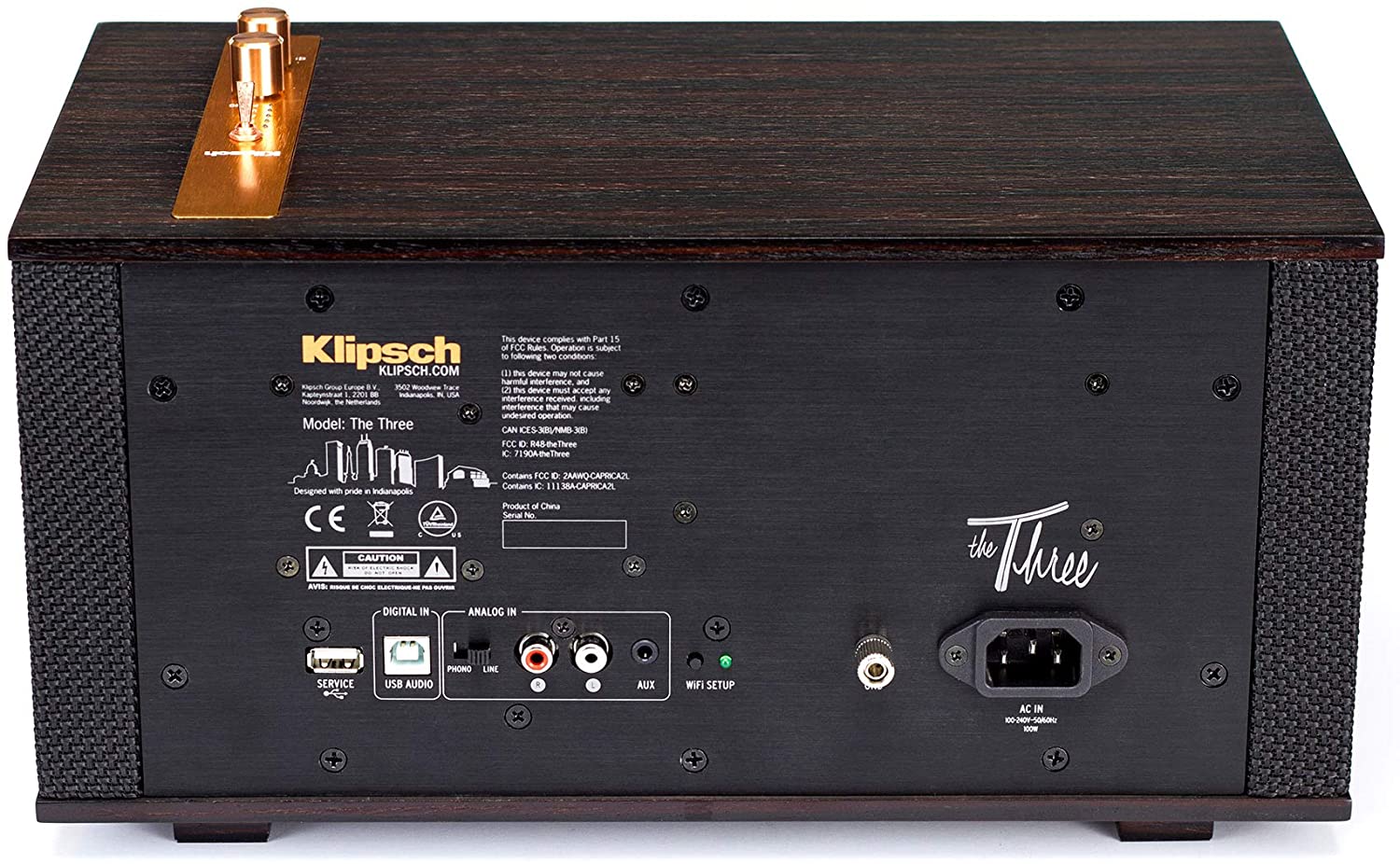 Klipsch 1063461 Heritage 3 Wireless Tabletop Stereo System, Ebony