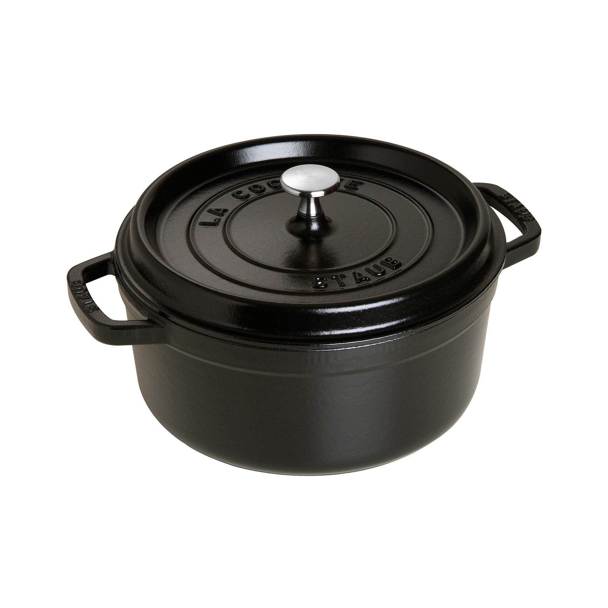 Staub Cast Iron 4-qt Round Cocotte, Dutch Oven - Matte Black