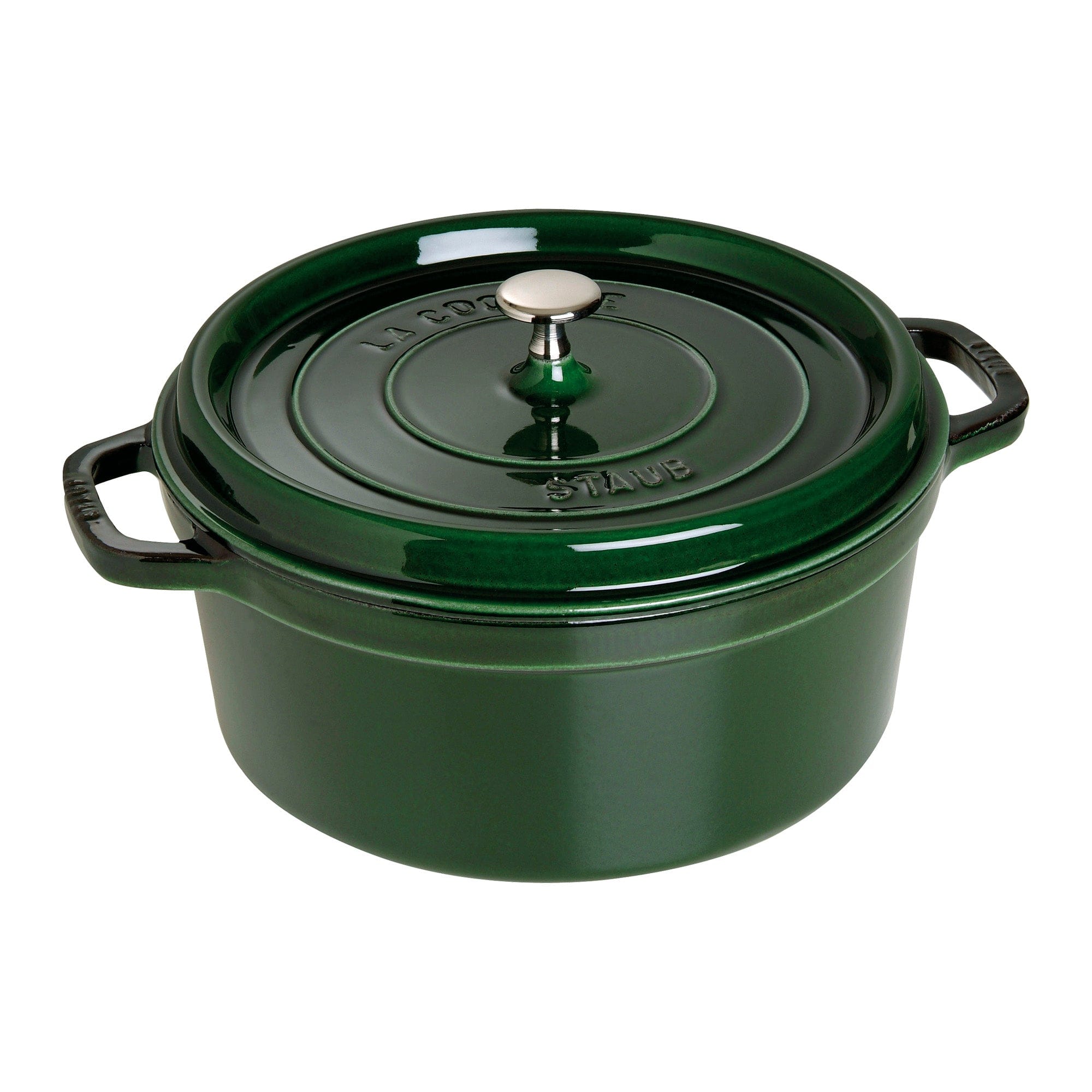Staub Cast Iron 7-qt Round Cocotte, Dutch Oven - Basil