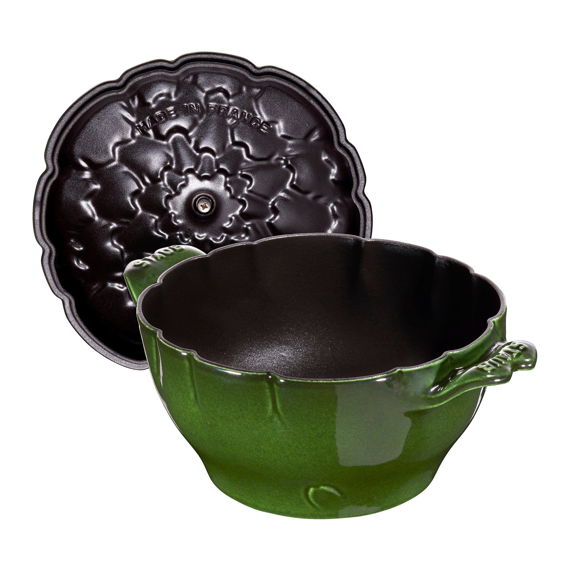 Staub Cast Iron 3-qt Artichoke Cocotte, Dutch Oven - Basil