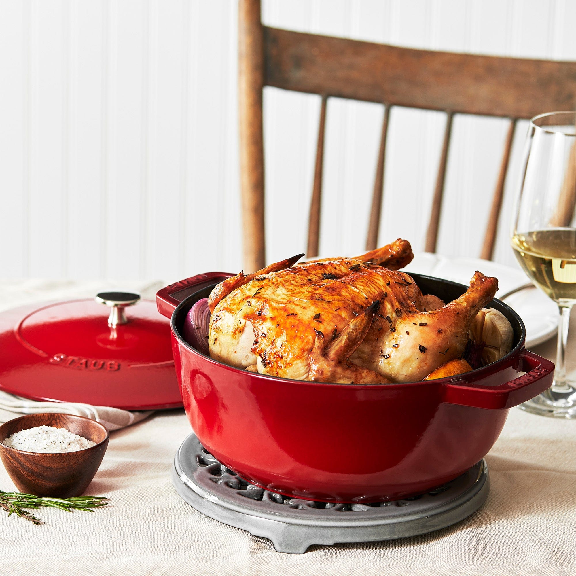 Staub Cast Iron 3.75-qt Essential French Oven - Cherry