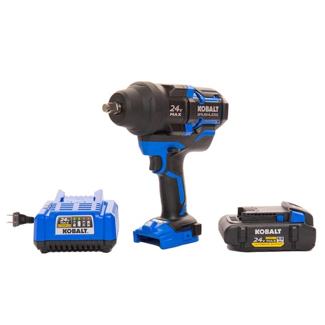 Kobalt XTR 24-volt Variable Speed Brushless 1/2-in Drive Cordless Impact Wrench, Battery Included
