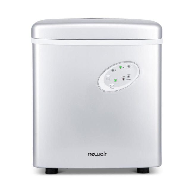 Newair Countertop Ice Maker, 28 lbs of Ice a Day, Silver - Certified Refurbished
