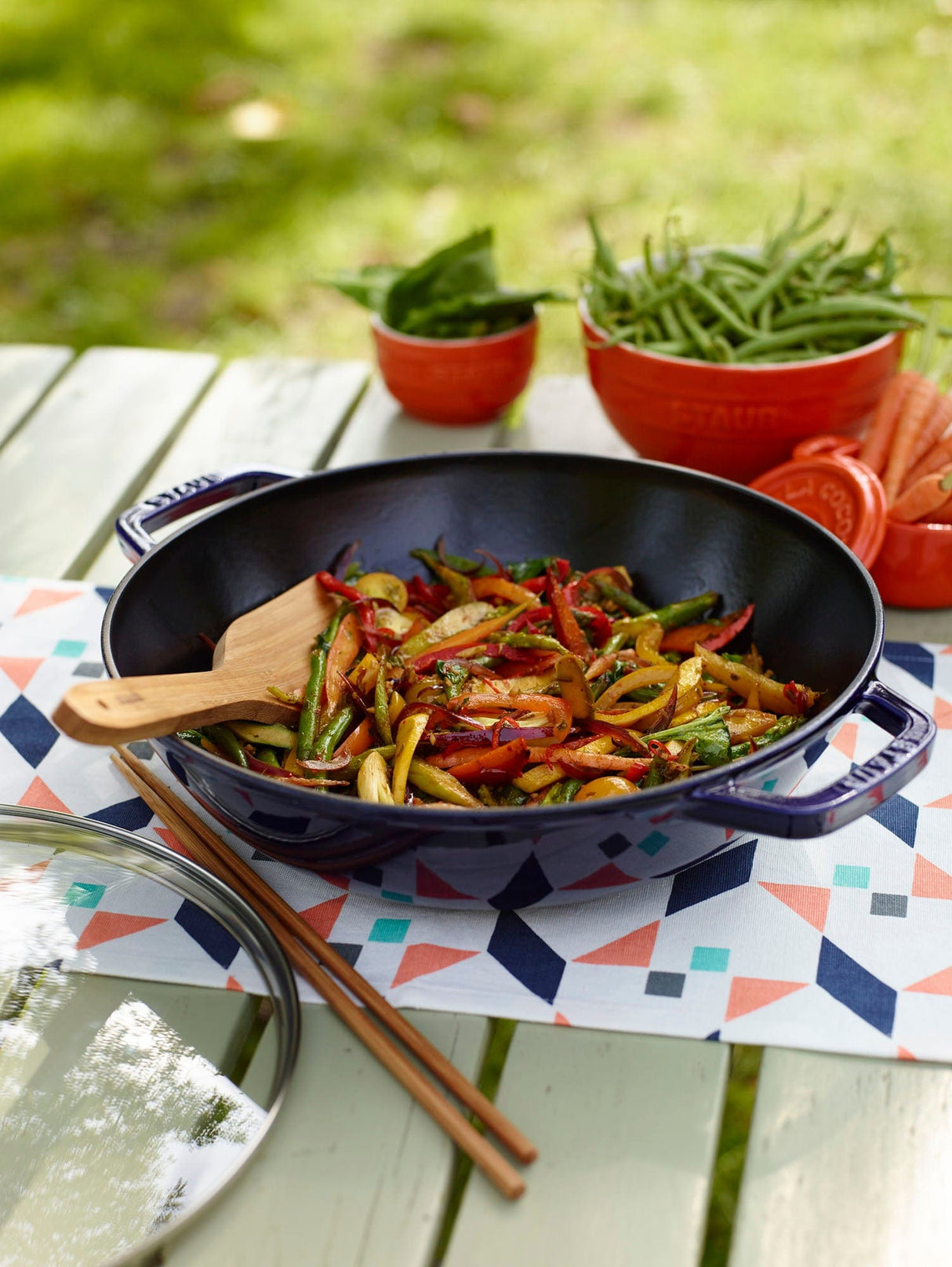 Staub Cast Iron 4.5-qt Perfect Pan - Dark Blue