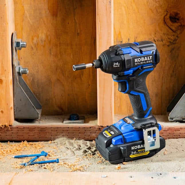 Kobalt XTR 24-volt 1/4-in Brushless Cordless Impact Driver, Battery and Charger Included with Hard Case