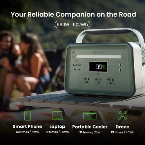 Yoshino B660 Solid-State Portable Power Station, 660W | 602Wh