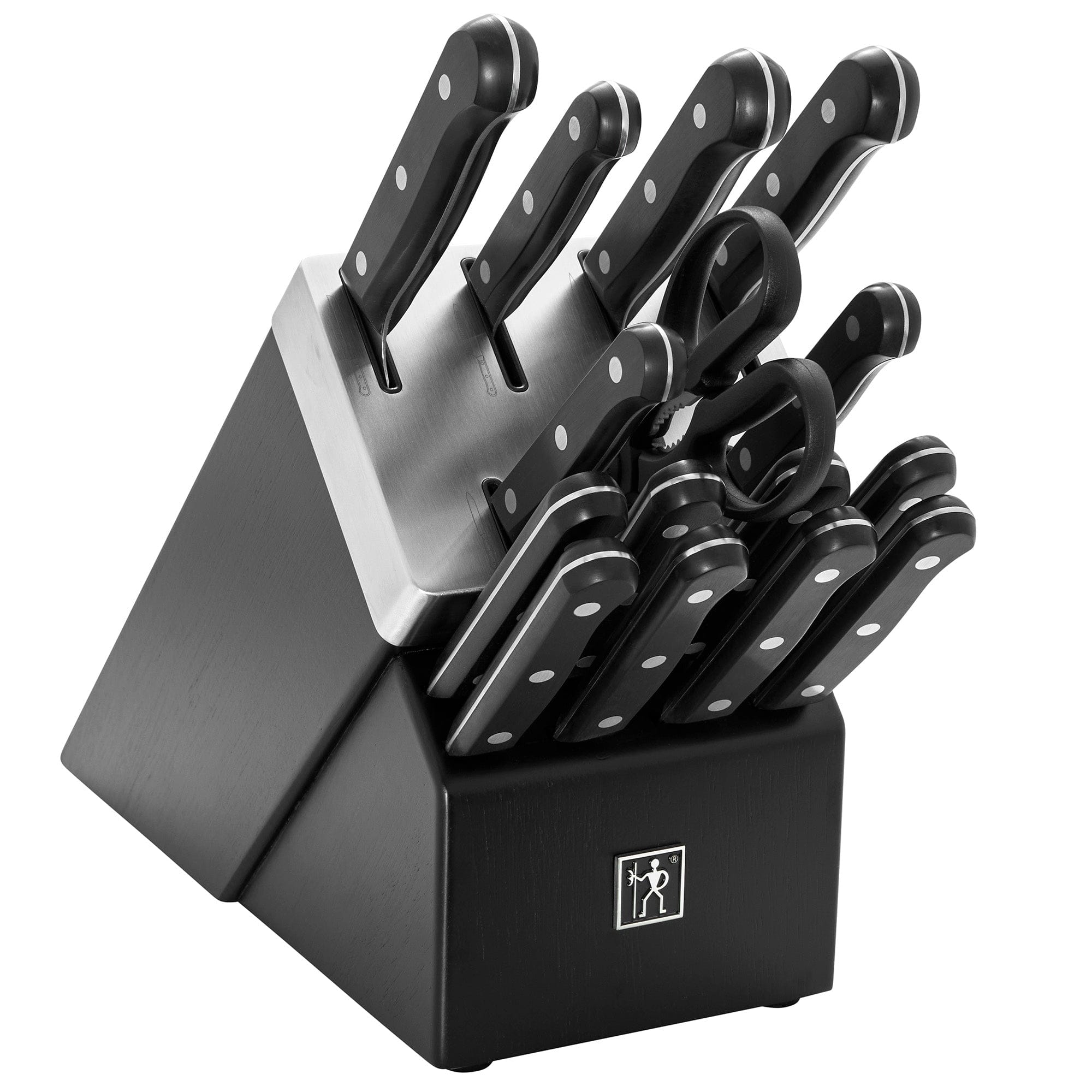 Henckels Solution 16-pc Self-Sharpening Knife Block Set - Black