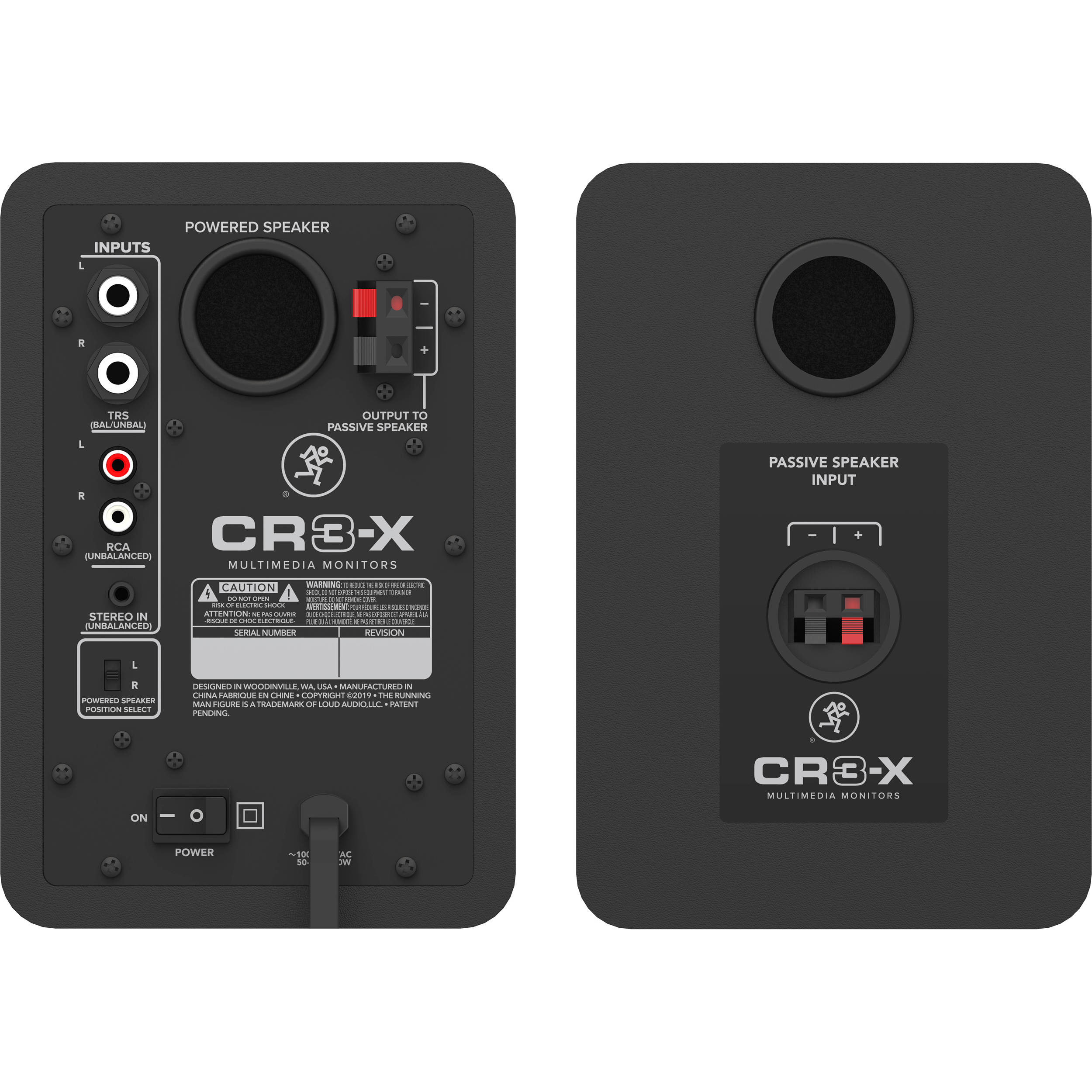Mackie CR3-X 3" Creative Powered Speakers (Pair) - Certified Refurbished