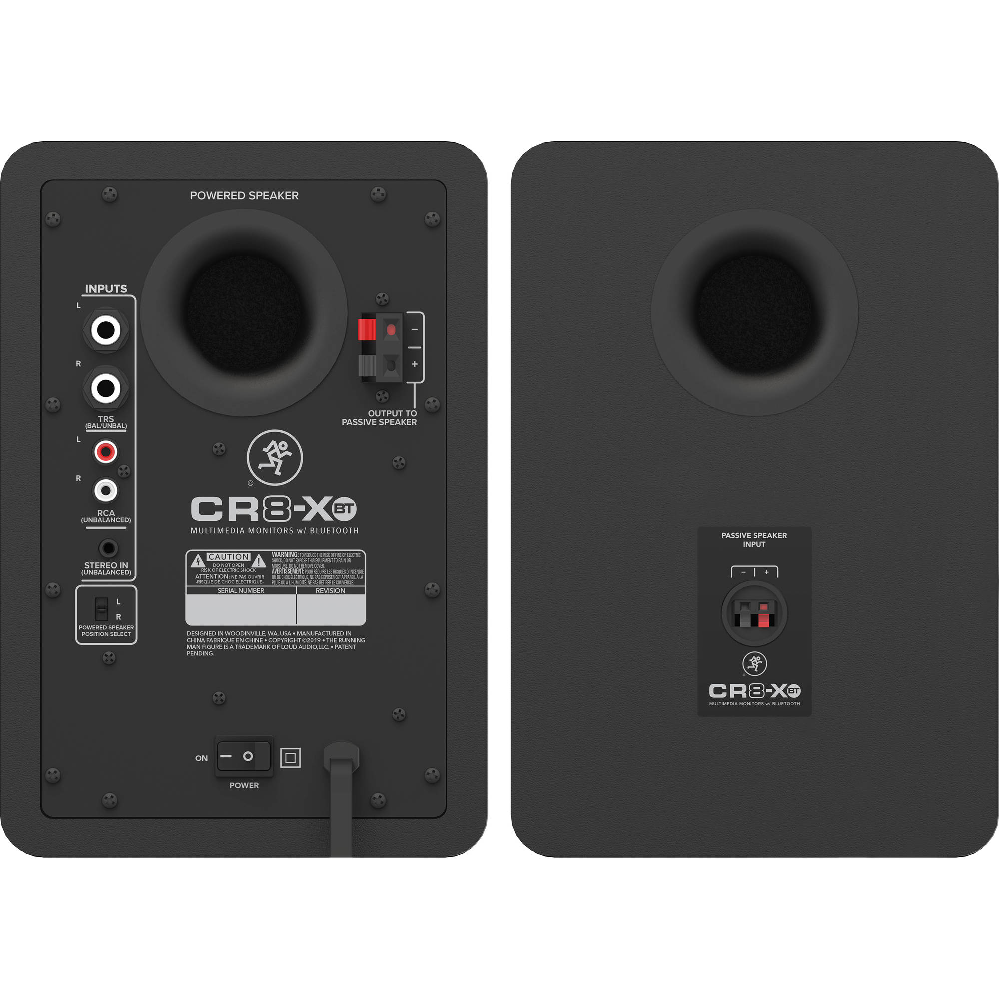 Mackie CR8-XBT 8" Powered Speakers w/Bluetooth (Pair) - Certified Refurbished