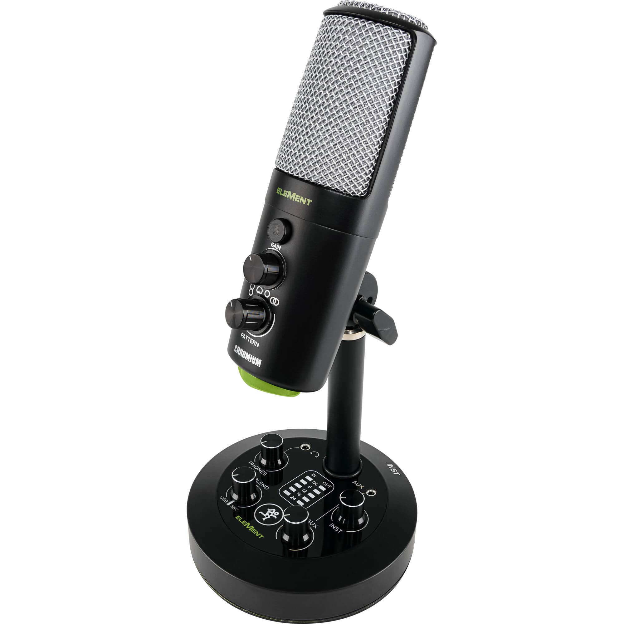 Mackie EleMent Series Chromium Premium USB 2-Ch. Mixer Condenser Microphone - Certified Refurbished
