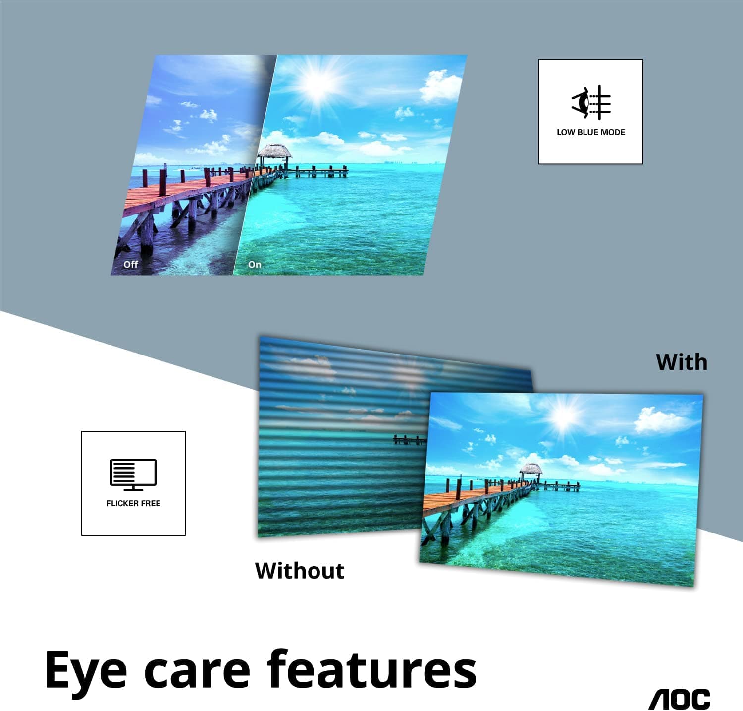 AOC 27" 1920 x 1080 75Hz Thin Bezel Monitor - Certified Refurbished