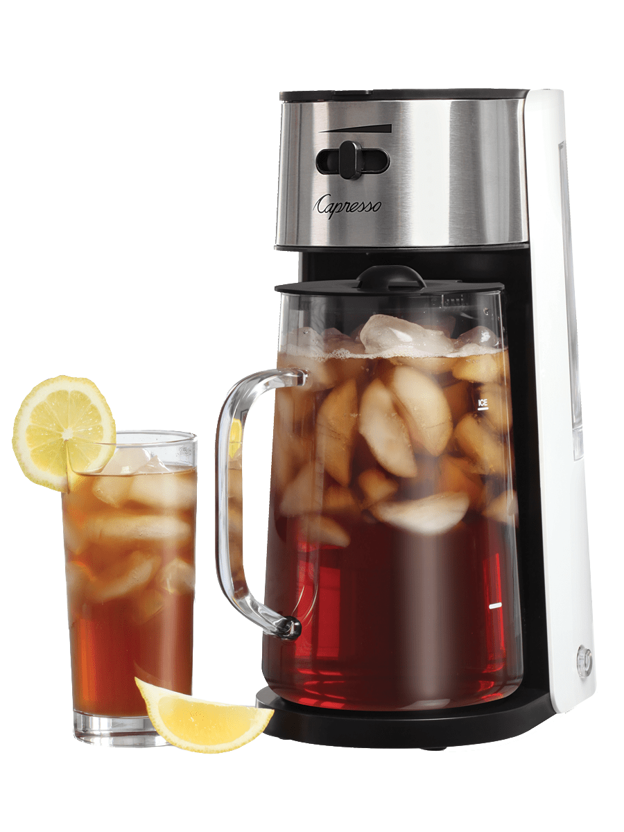 Capresso ICEDTEA-MAKER-RB 624.02 Ice Tea Maker, White/Stainless, Black - Certified Refurbished