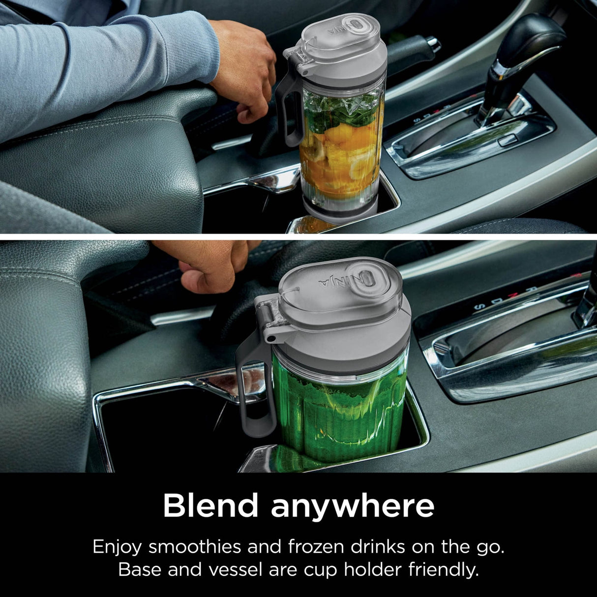 Ninja Blast Max Personal Cordless Blender for Smoothies, Frozen Drinks, Ice Crush, 20 oz. Twist & Go, Gray - Certified Refurbished