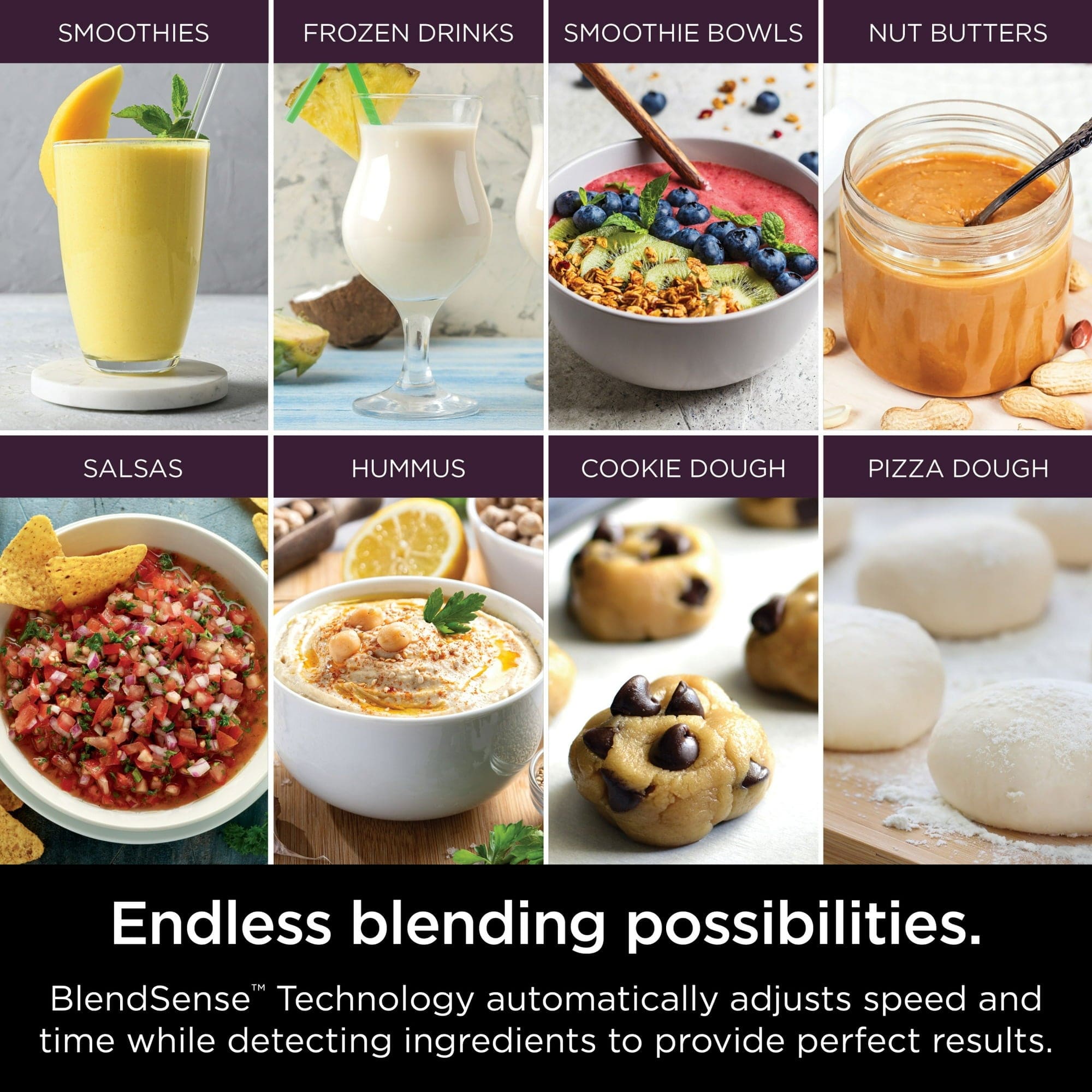Ninja Detect Kitchen System 72-Oz Blender, 3 Speeds, Blend, Crush, Chop, Smoothies, BlendSense Technology, Silver - Certified Refurbished
