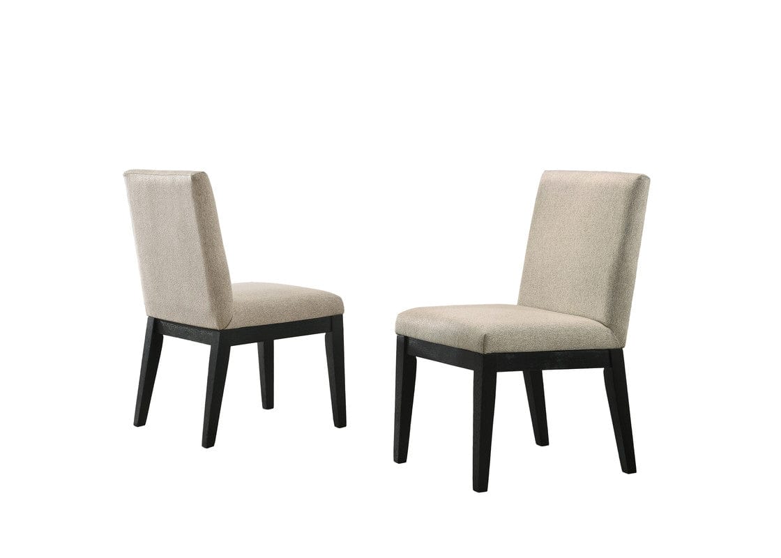 Willow & Hearth Jasper Set of 2 Beige Contemporary Fabric 19"W Dining Chair