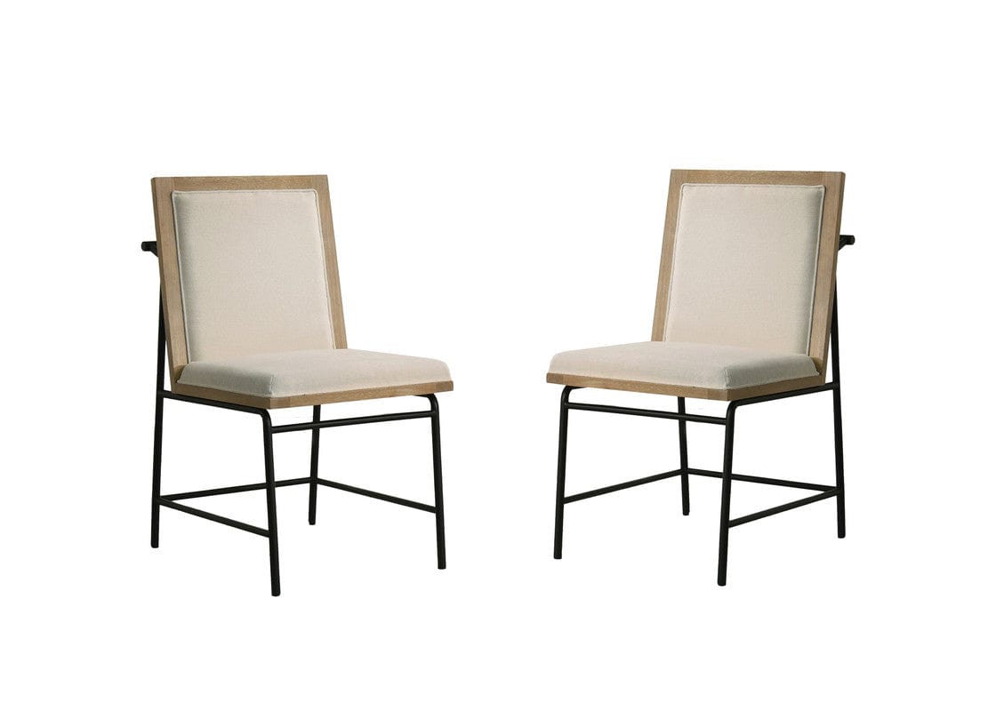 Willow & Hearth Torrance Set of 2 Oak Finish 18.5"W Dining Chairs