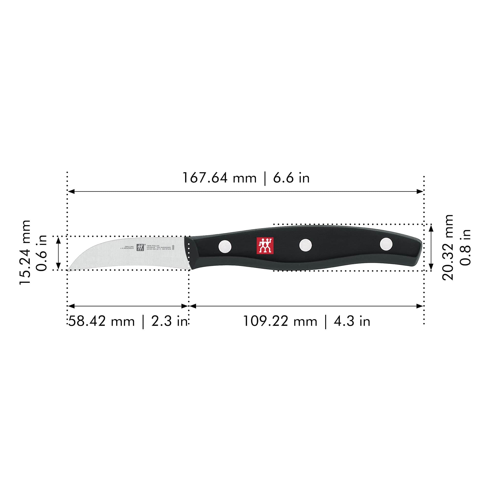Zwilling Twin Signature 2.75-inch Bird's Beak Peeling Knife