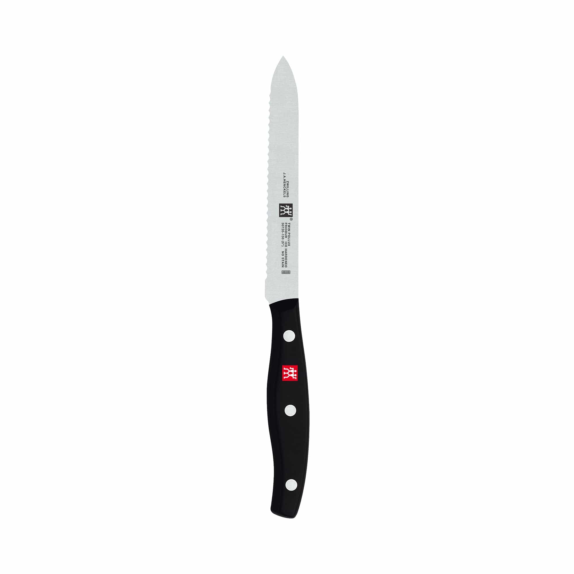 Zwilling Twin Signature 5-Inch Utility Knife, Serrated Edge