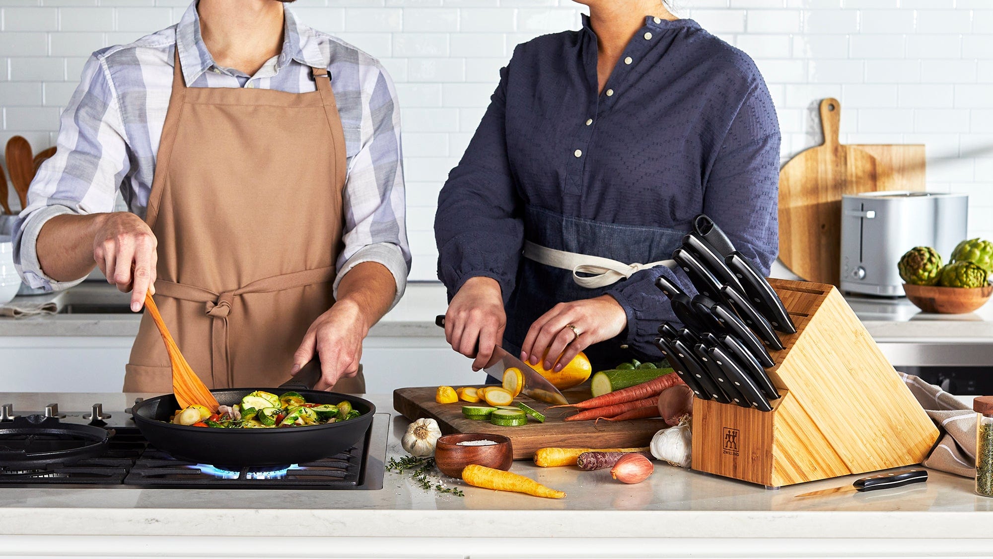 Zwilling 4-pc Kitchen Towel Set - Taupe