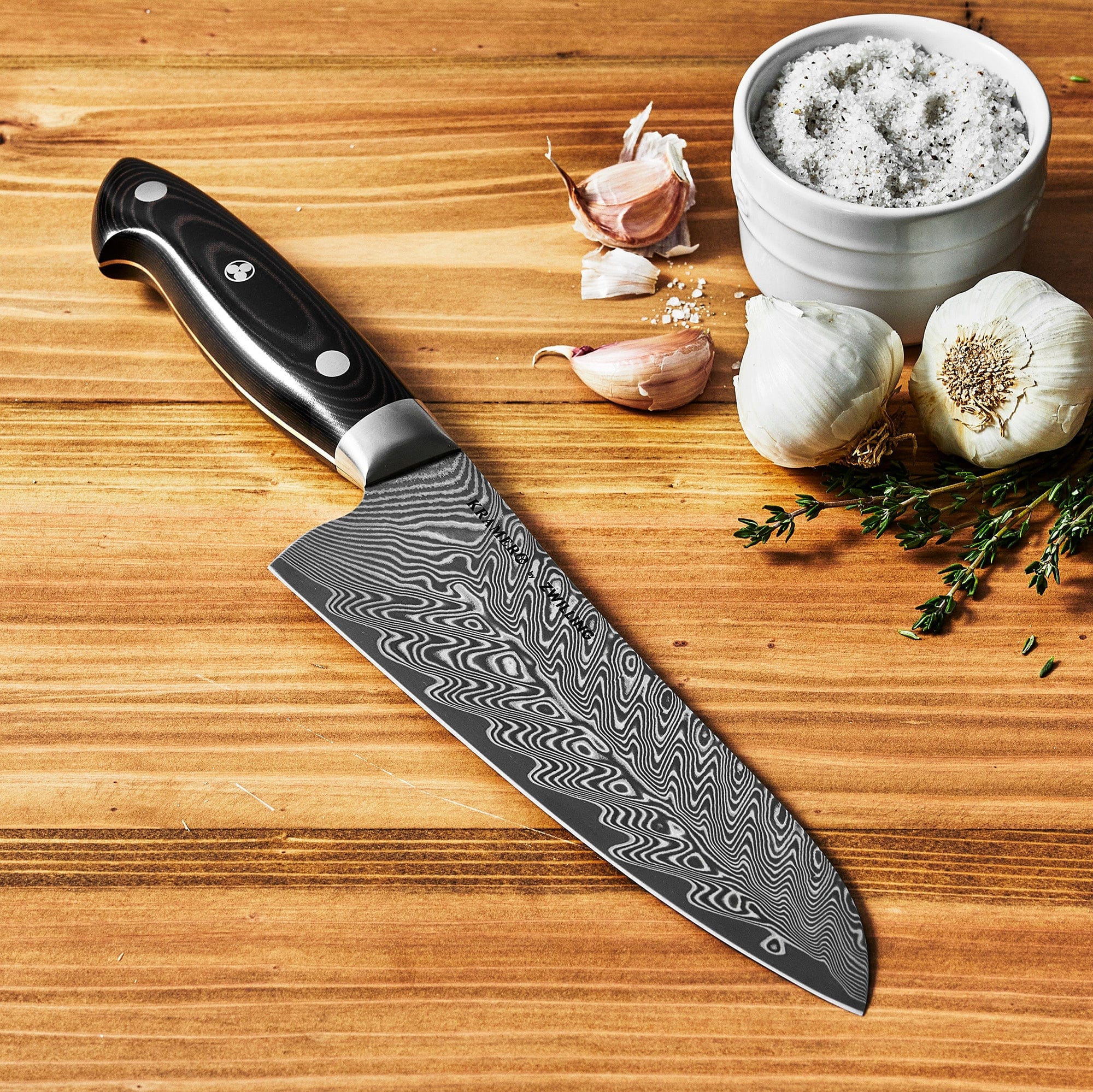 Kramer by Zwilling Euroline Damascus Collection 7-inch Santoku Knife