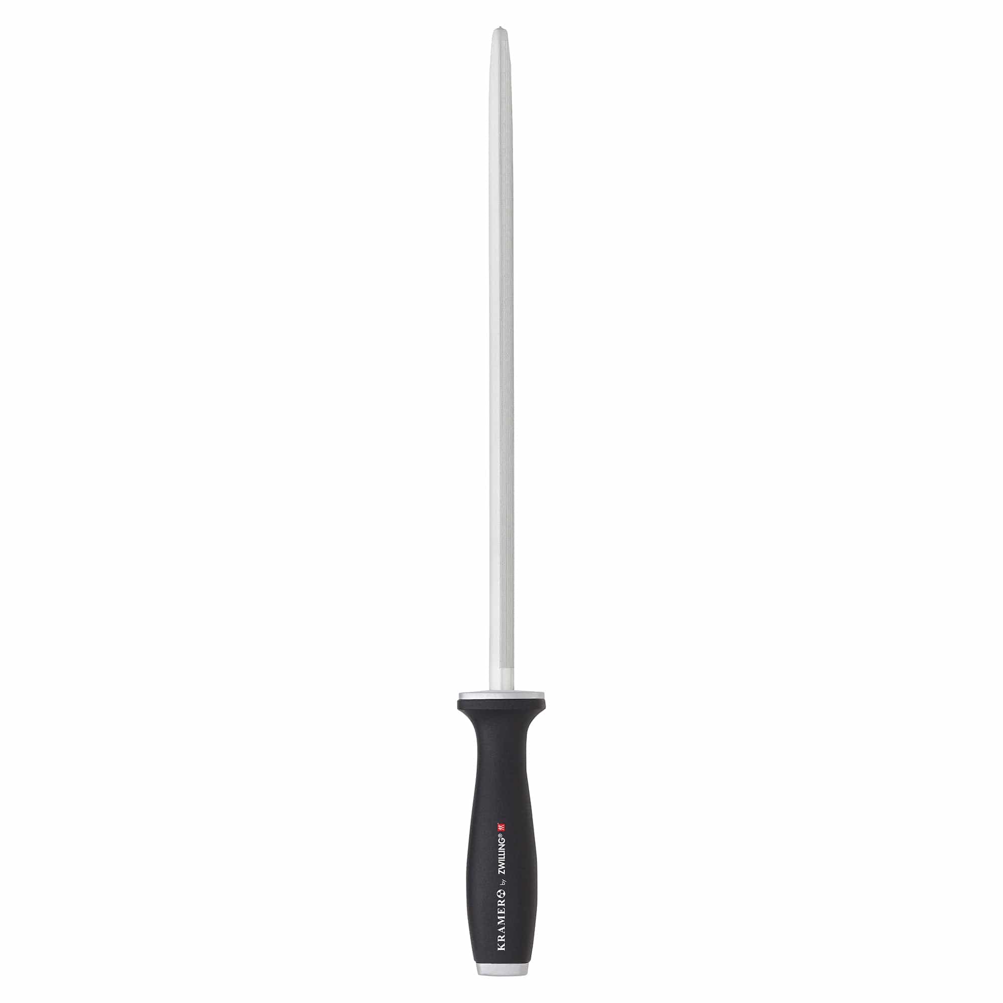 Kramer by Zwilling 12-inch Double Cut Honing Steel with Plastic Handle