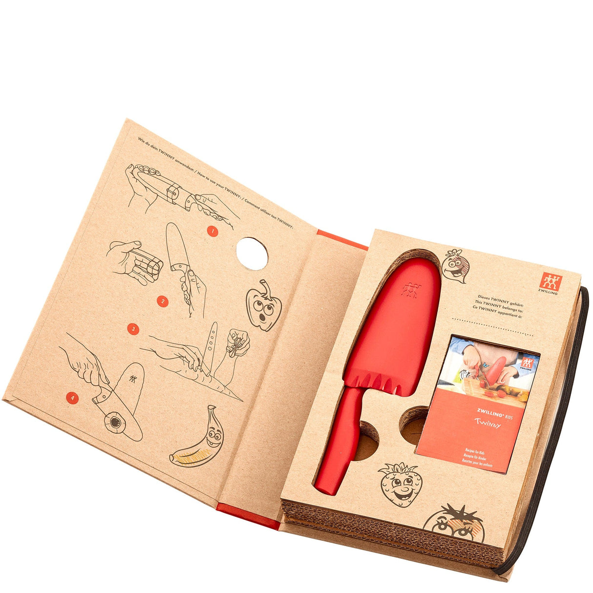 Zwilling Twinny Kids Chefs Knife - Red