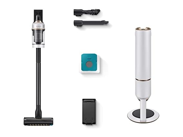 Samsung Bespoke Jet™ Cordless Stick Vacuum with All-in-One Clean Station, Misty White