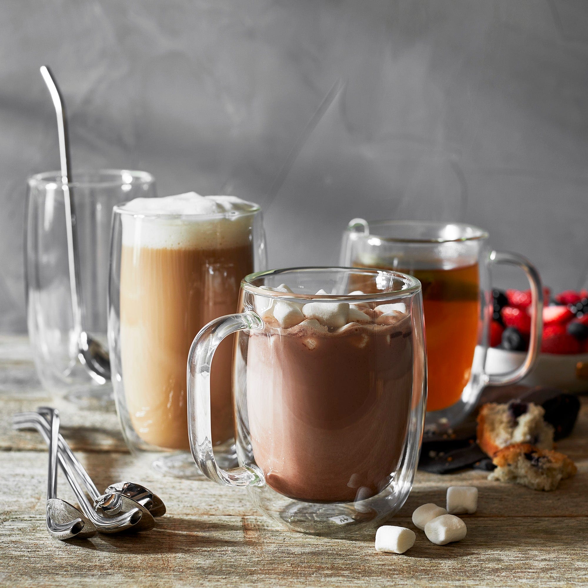 Zwilling Sorrento Double-Wall Coffee, Espresso and Beverage 9-pc Glassware Set