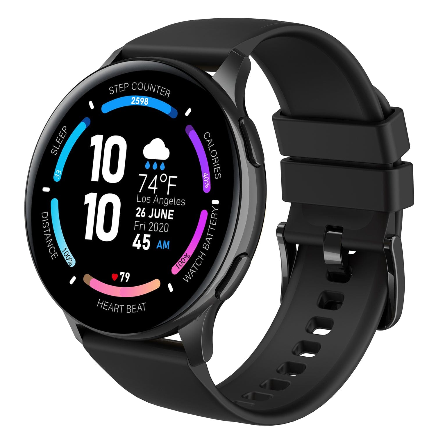 3Plus Vibe Callie Smartwatch with 1.43-In. AMOLED Display, Bluetooth Calling, Heart Rate/Blood Oxygen/Sleep, 100+ Workouts, and IP68 Water-Resistant