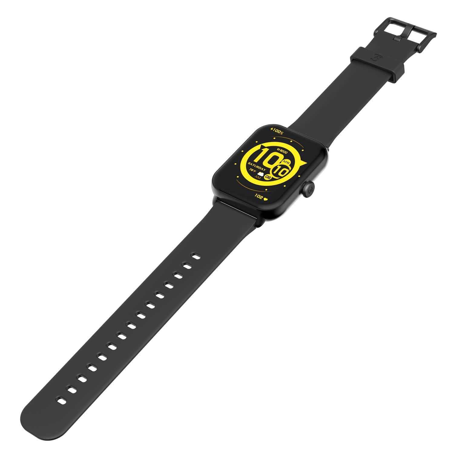 3Plus Vibe Lite BT Smartwatch with 1.96" Color Touch Screen, Bluetooth Calling, Heart Rate/Blood Oxygen/Sleep, 24 Workouts, and IP68 Water-Resistant