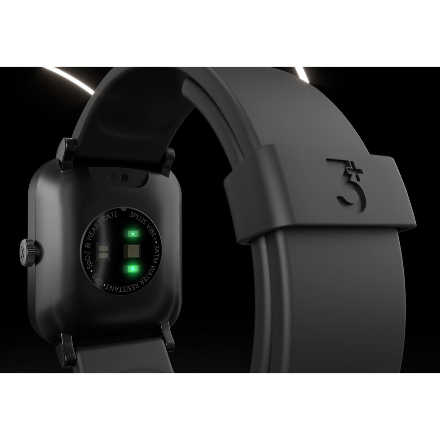 3Plus Vive+ (Gen 2) GPS Smartwatch with 1.72-In. Color Display, Bluetooth, Heart Rate/Blood Oxygen/Sleep, 25+ Workouts, Music, IP68 Water-Resistant