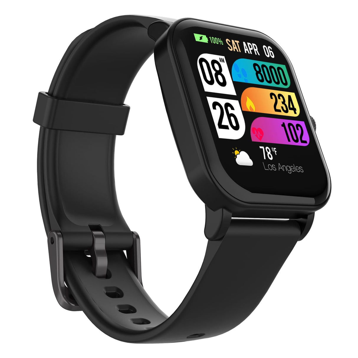 3Plus Vive+ (Gen 2) GPS Smartwatch with 1.72-In. Color Display, Bluetooth, Heart Rate/Blood Oxygen/Sleep, 25+ Workouts, Music, IP68 Water-Resistant