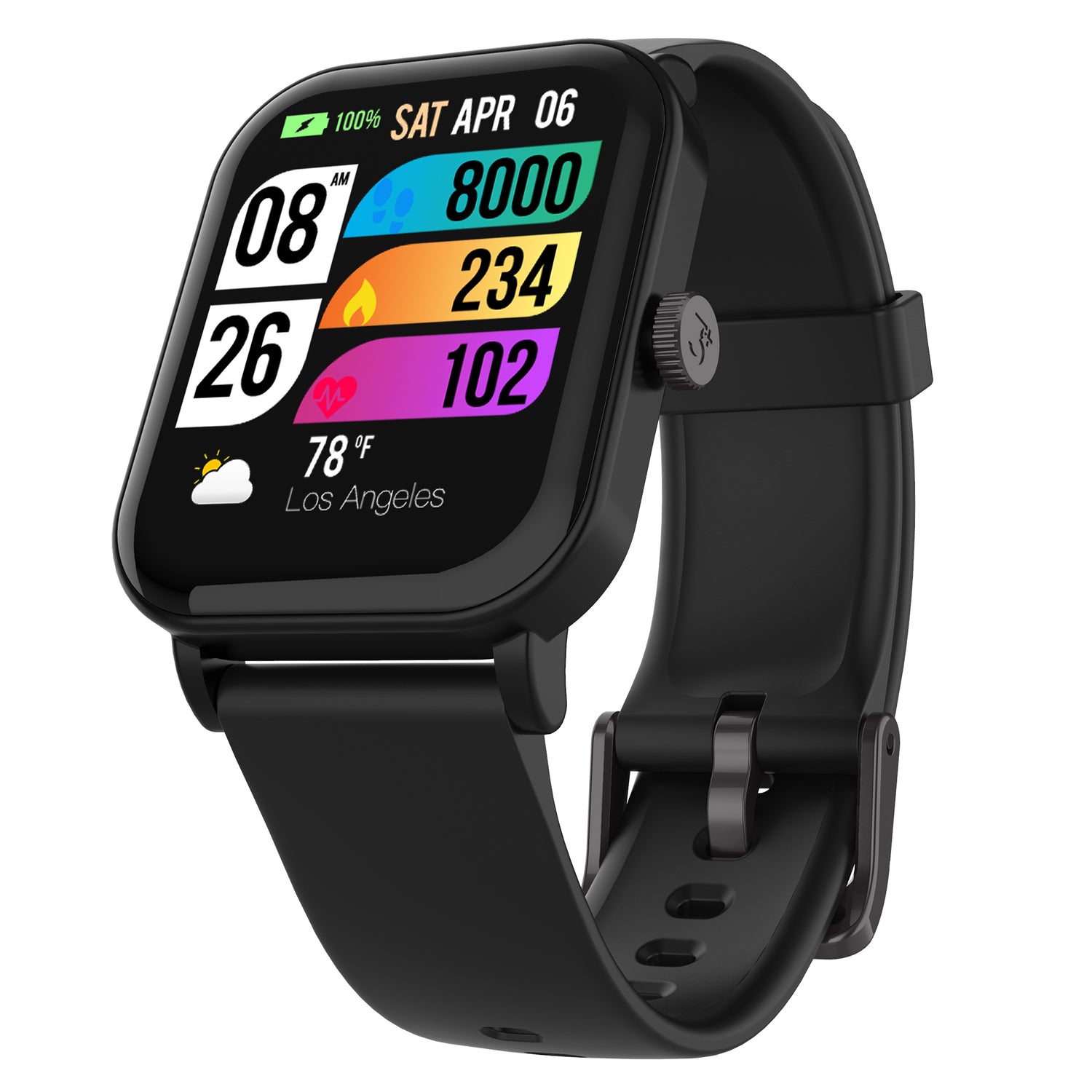 3Plus Vive+ (Gen 2) GPS Smartwatch with 1.72-In. Color Display, Bluetooth, Heart Rate/Blood Oxygen/Sleep, 25+ Workouts, Music, IP68 Water-Resistant