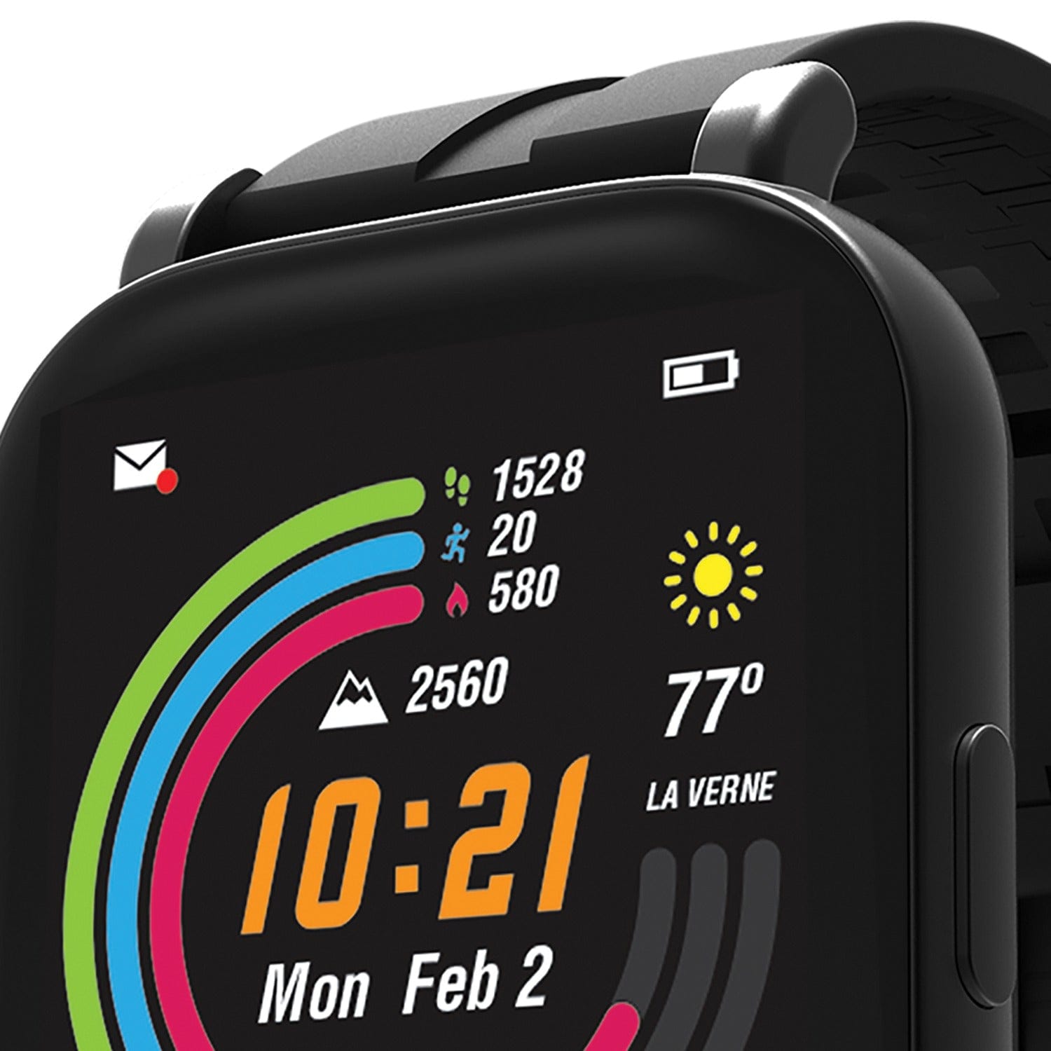 3Plus Vibe Pro GPS Smartwatch with 1.78-In. AMOLED Touch Screen, Bluetooth, Heart Rate/Blood Oxygen/Sleep, Sports Modes, and 5 ATM Water-Resistant