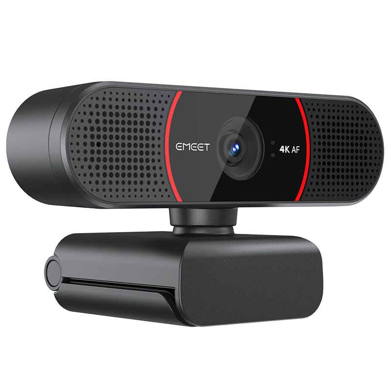 EMEET C960 4K ToF Auto Focus Webcam with Two Noise Cancalling Mics, Black